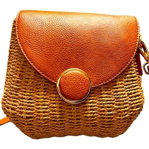 Vintage straw Studio Collection Handbag